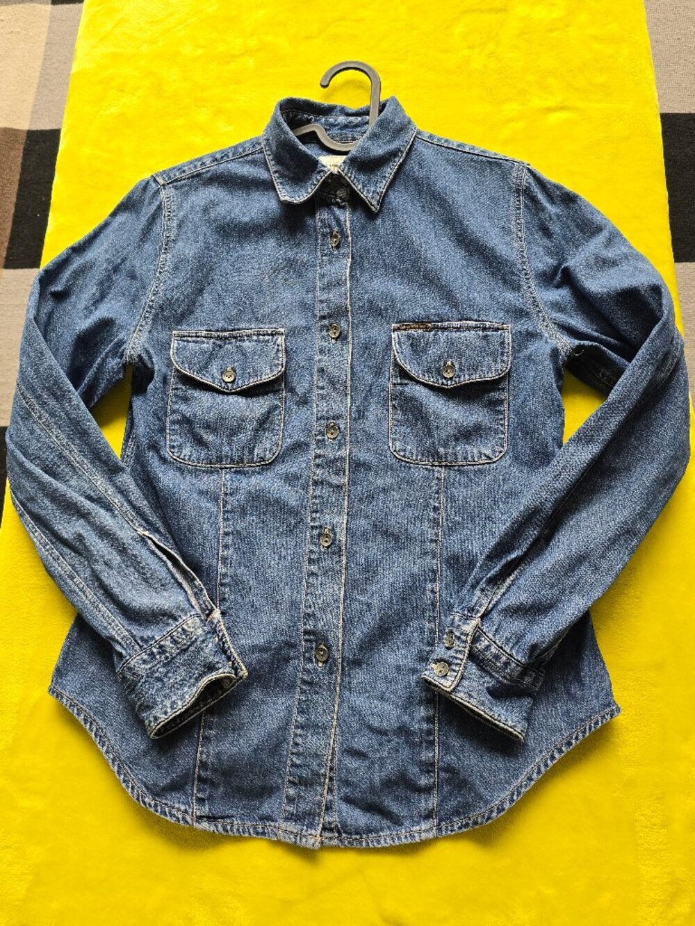 Vtg Calvin Klein Denim button up shirt womans size small - Picture 3 of 5